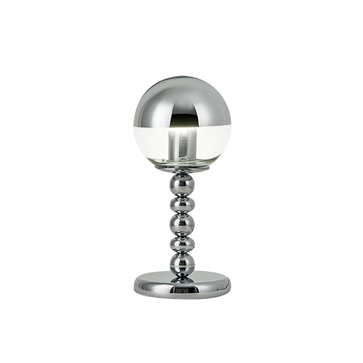BowLift | MirrorGlow – Minimalist Chrome Table Lamp