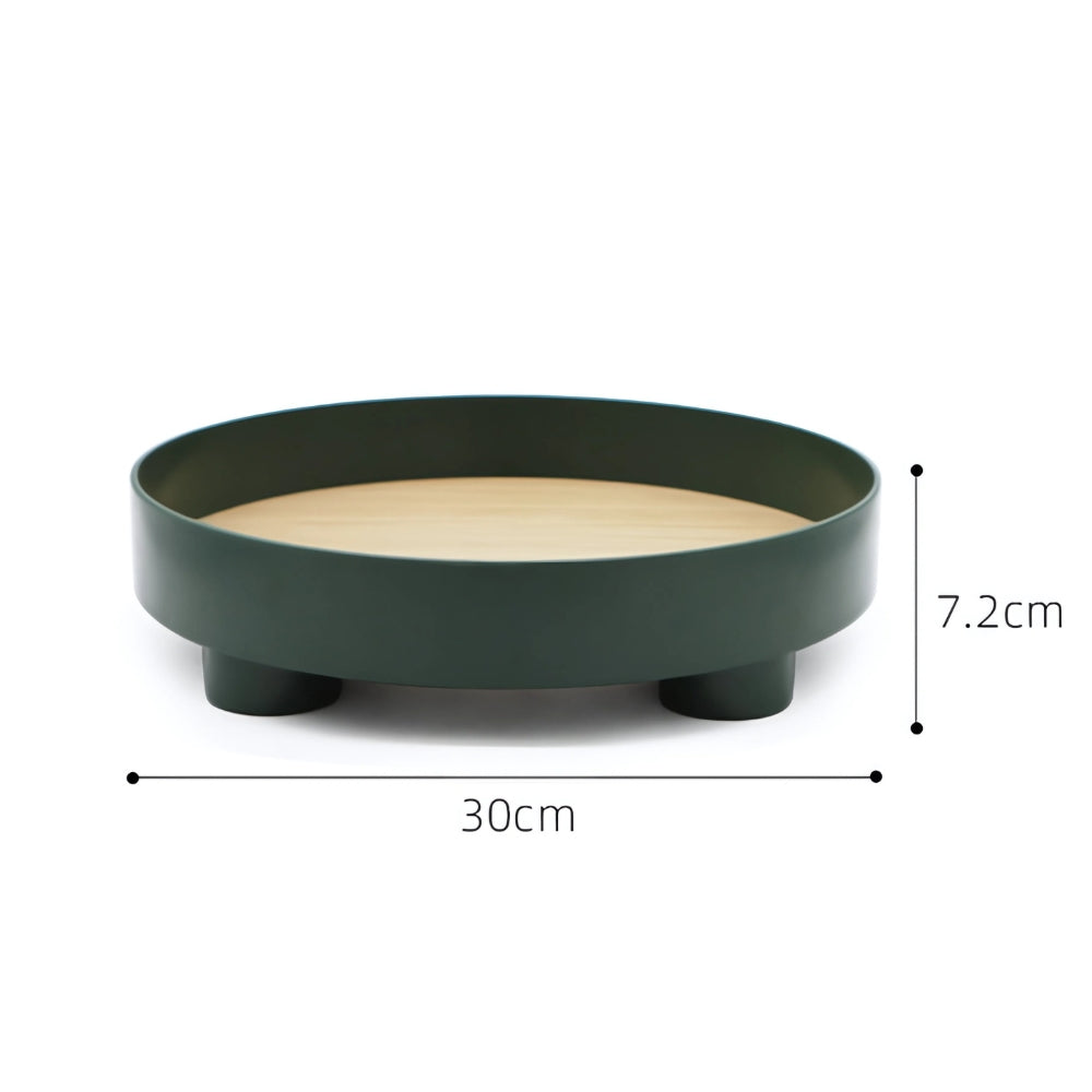 BowLift | Modern Round Wooden Barbara Tray