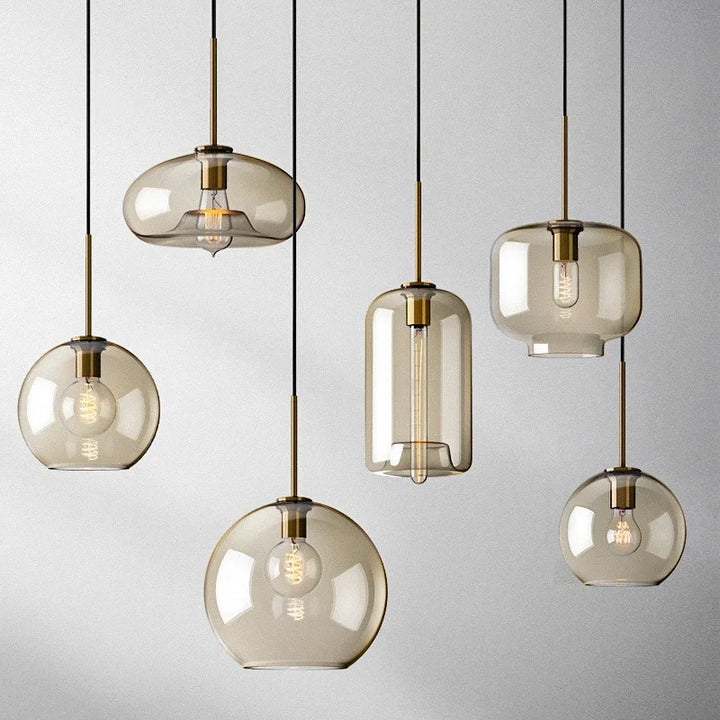 BowLift | NordicGlas - Modern Scandinavian Glass Pendant Lamp for Dining Room and Living Room