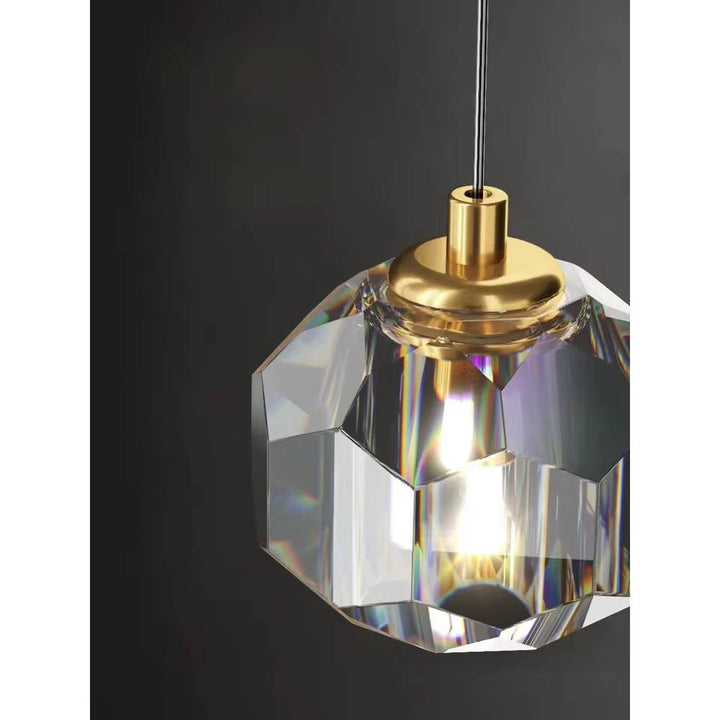 BowLift | Modern Crystal Pendant Light | Elegant Hanging Lamp for Living Spaces
