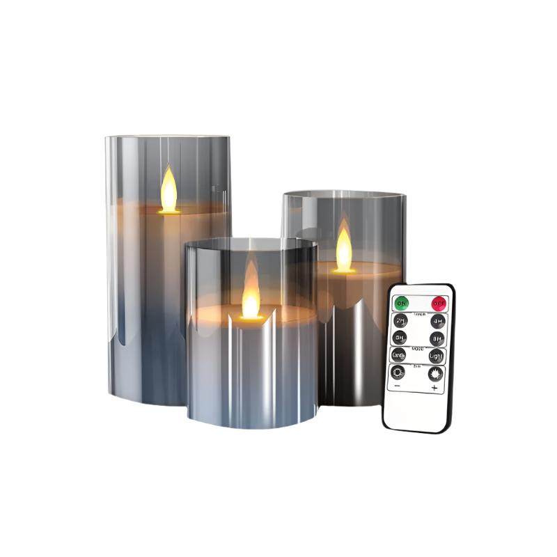 BowLift | LuxeLumen LED Candle Set | Elegant LED candles with remote control for atmospheric ambiance