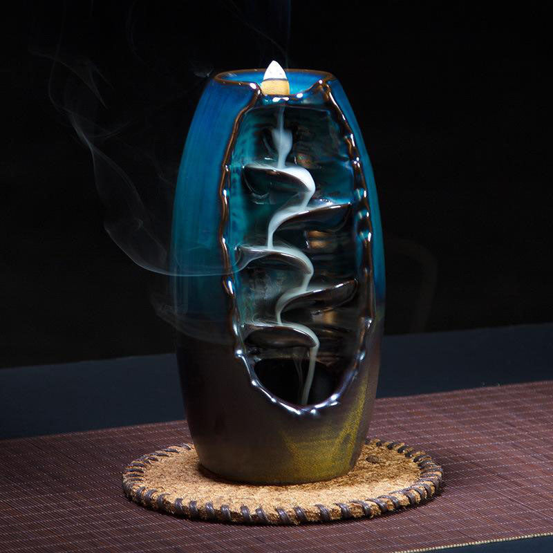 SerenityFlow – Calming Incense Waterfall with Elegance Bowlift