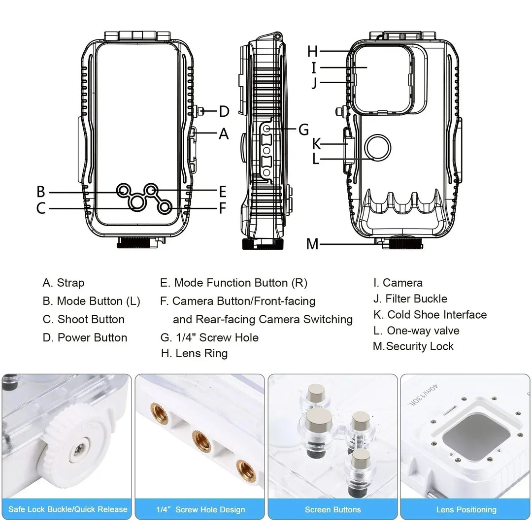 BowLift | 40 Meter Sealed Waterproof iPhone Case