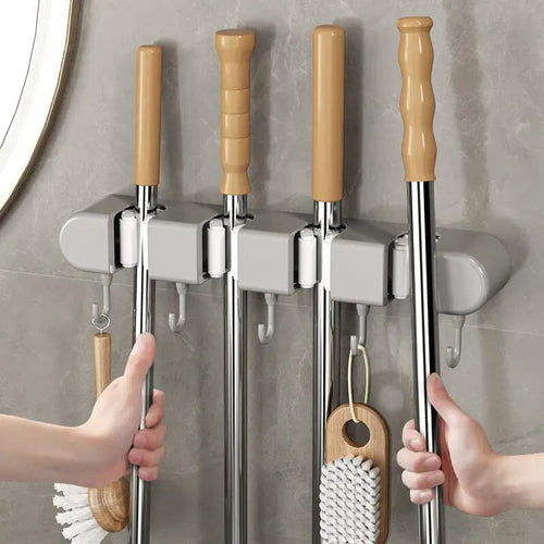 BowLift | Multifunctional Mop Holder with Hooks