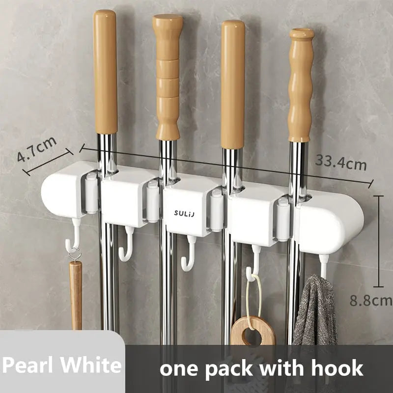 BowLift | Multifunctional Mop Holder with Hooks