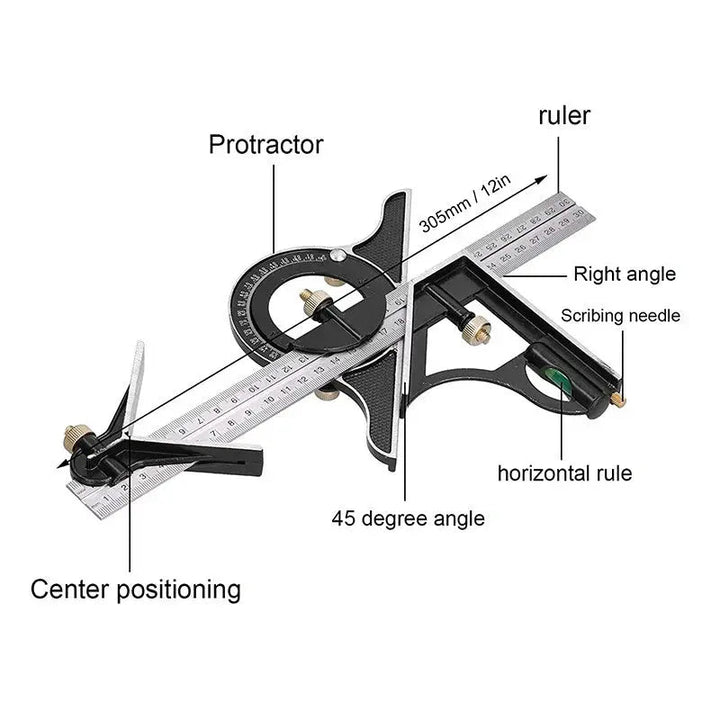 BowLift | Multifunctional Corner Measuring Set – Precision Measuring Tool for Carpentry Work