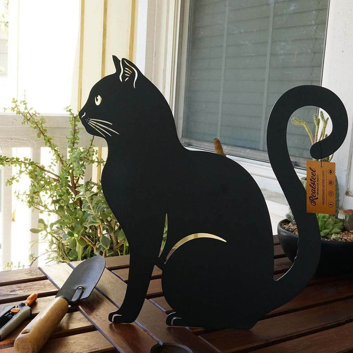 BowLift | Mystical Black Cat Creative Garden Figure