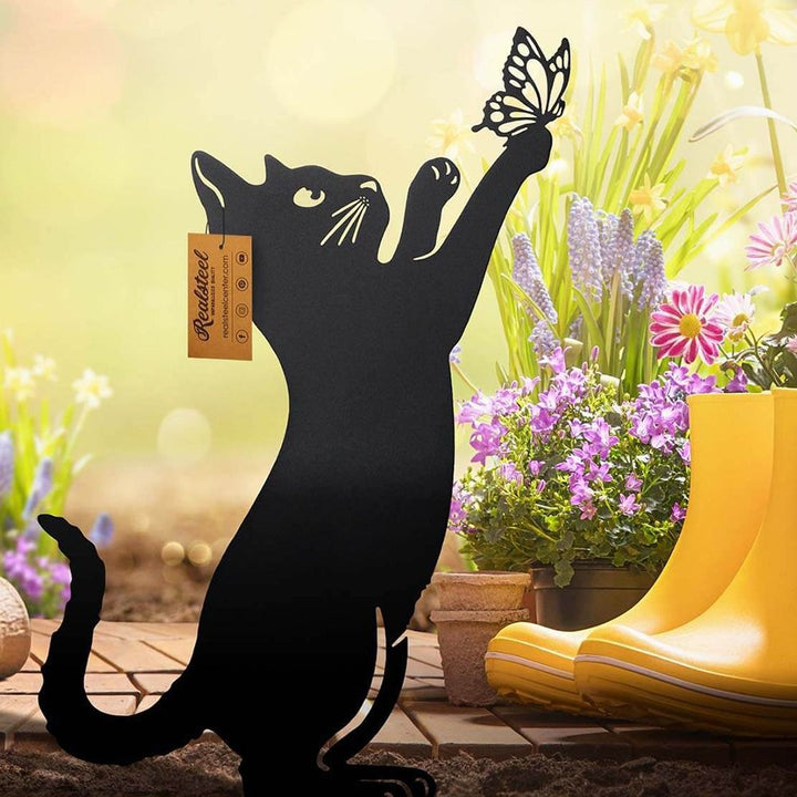BowLift | Mystical Black Cat Creative Garden Figure