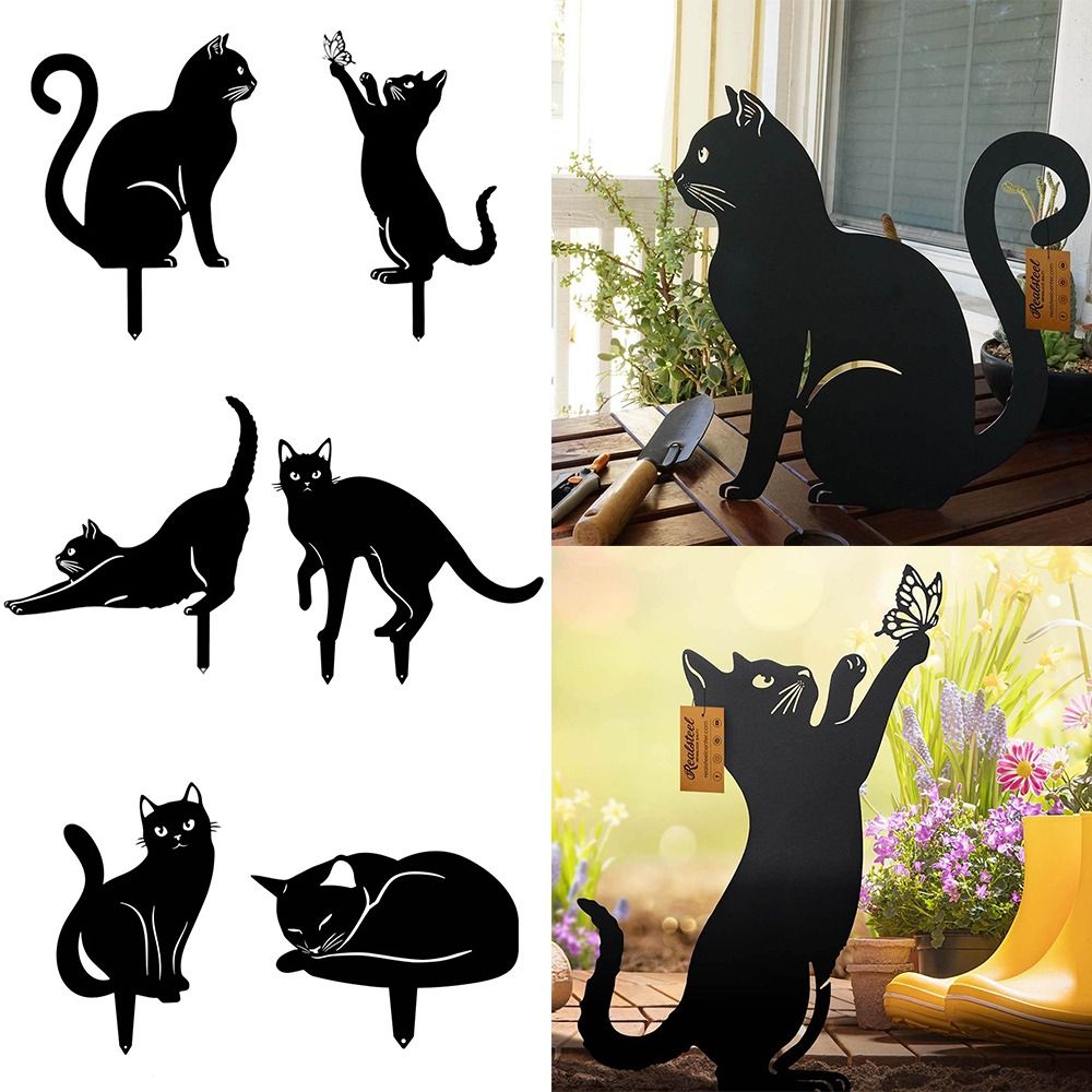 BowLift | Mystical Black Cat Creative Garden Figure
