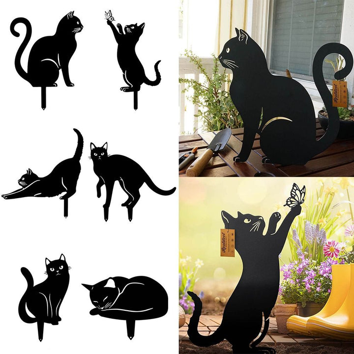 BowLift | Mystical Black Cat Creative Garden Figure