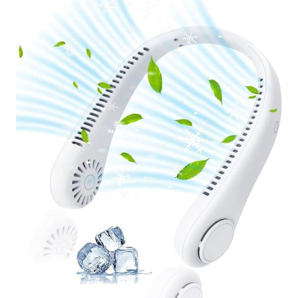 BowLift | Portable Neck Fan with Adjustable Speeds – Ergonomic, Lightweight Design for Hands-Free Cooling, Long Battery Life