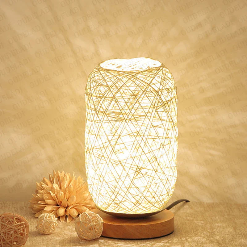 BowLift | Nightstand Lamp Rattan Brown