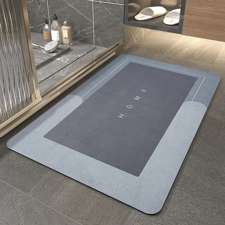 Water-Absorbent Floor Mat with Non-Slip Rubber Backing