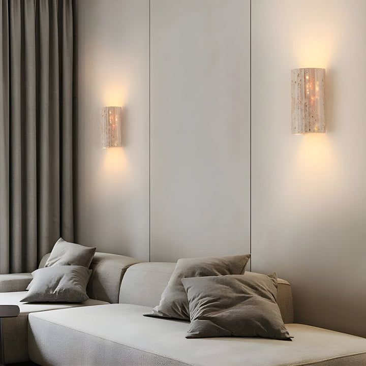 BowLift | Natural Stone Wall Light | Elegant LED Wall Lamp Indoor