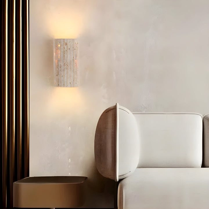 BowLift | Natural Stone Wall Light | Elegant LED Wall Lamp Indoor