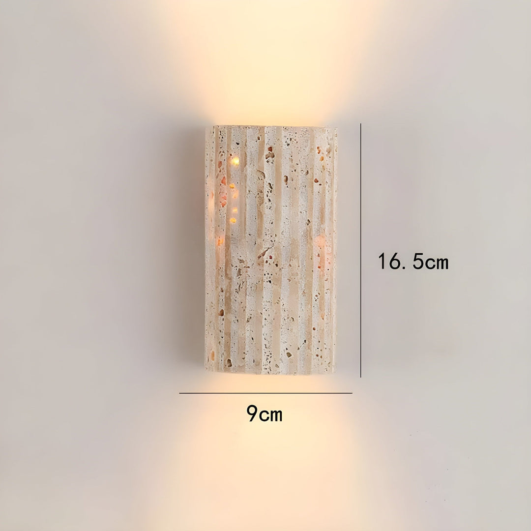 BowLift | Natural Stone Wall Light | Elegant LED Wall Lamp Indoor