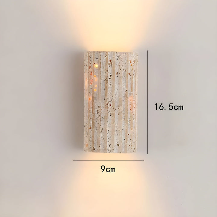 BowLift | Natural Stone Wall Light | Elegant LED Wall Lamp Indoor
