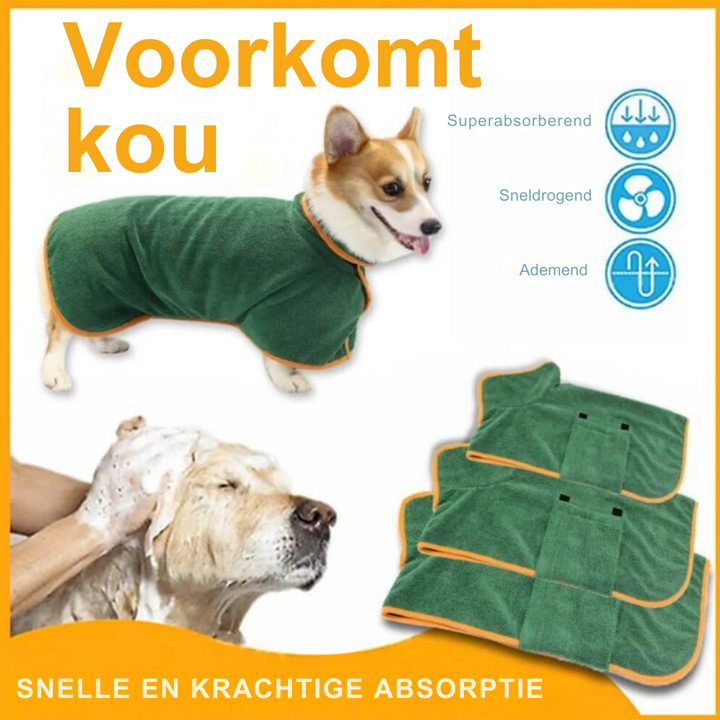 BowLift | Dog Towel Robe for Dogs – Quick-Drying Adjustable Dog Blanket, Comfortable and Stylish Bathrobe for All Sizes