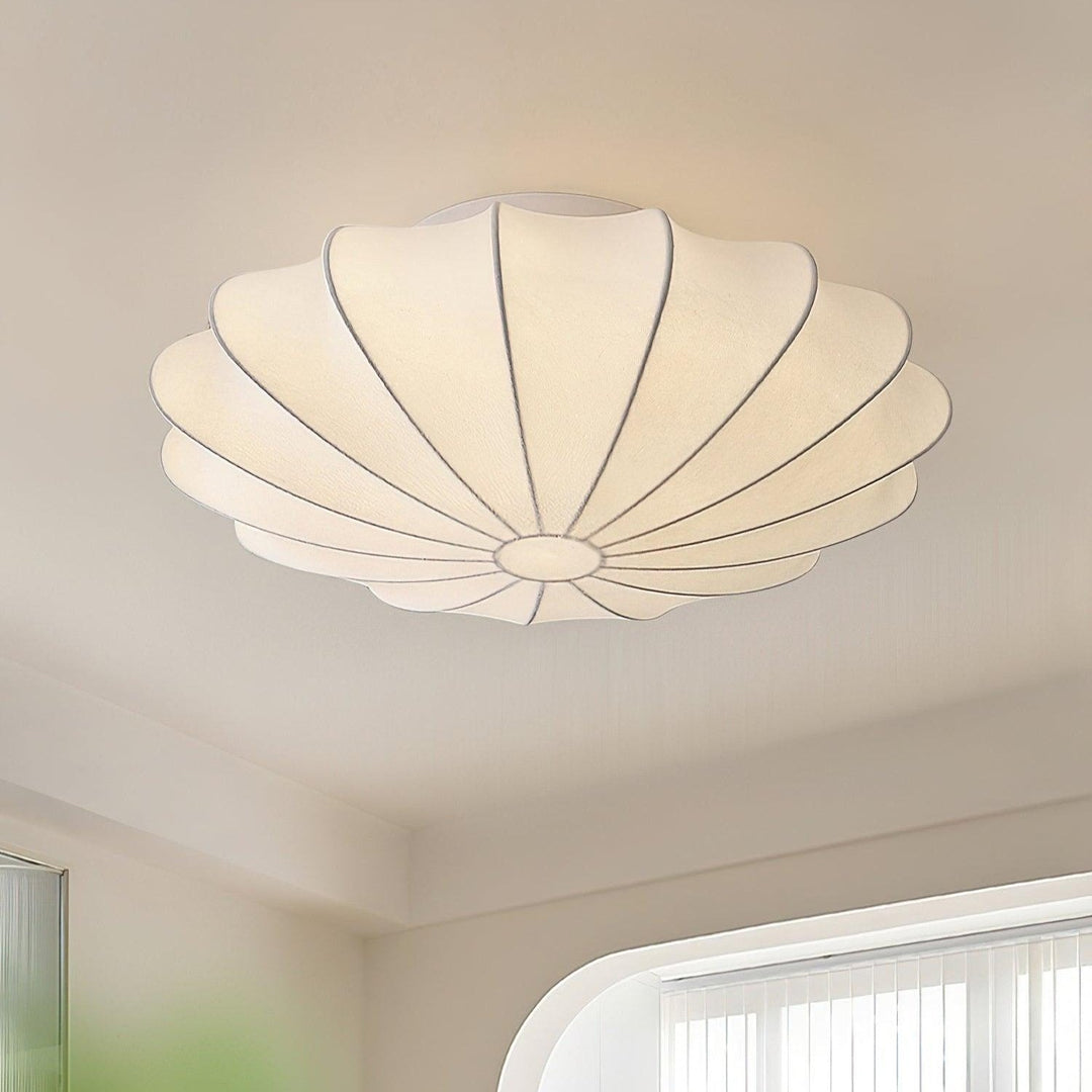 BowLift | Shell-shaped Fabric Ceiling Lamp Elegant Design