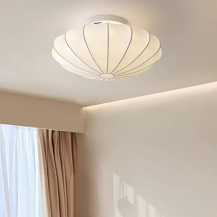 BowLift | Shell-shaped Fabric Ceiling Lamp Elegant Design