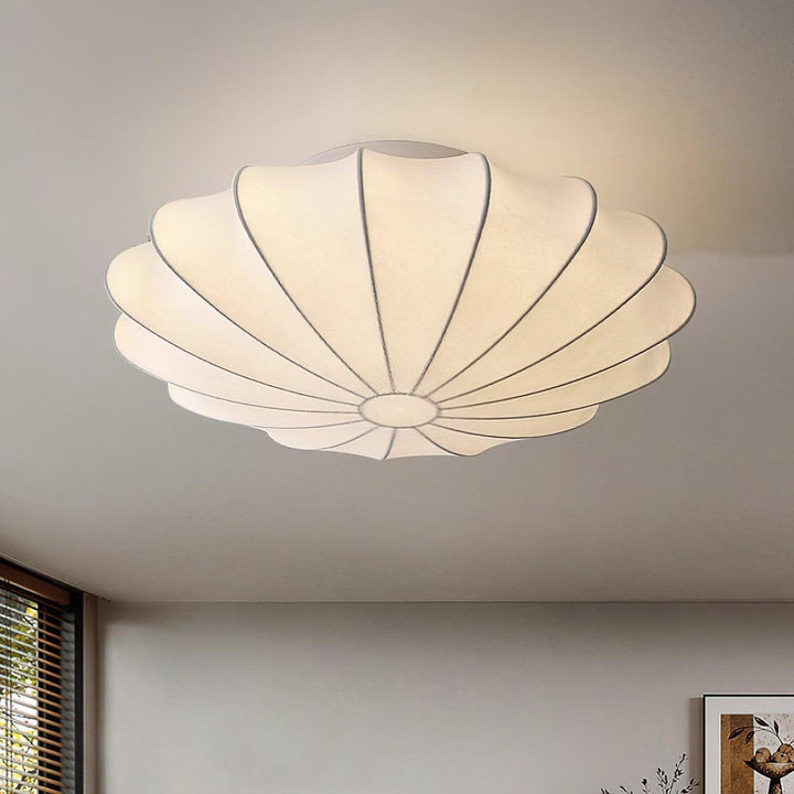 BowLift | Shell-shaped Fabric Ceiling Lamp Elegant Design