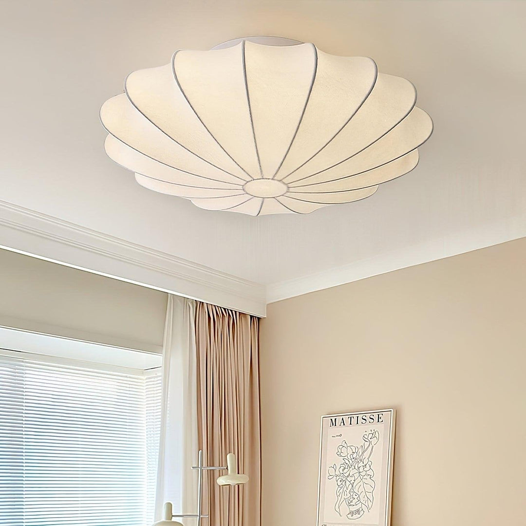BowLift | Shell-shaped Fabric Ceiling Lamp Elegant Design