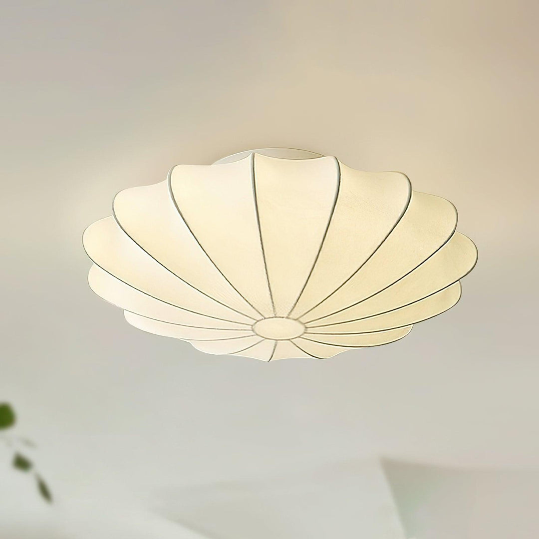BowLift | Shell-shaped Fabric Ceiling Lamp Elegant Design