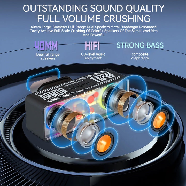 BowLift | Neon Tech Punk-Style Wireless Speaker
