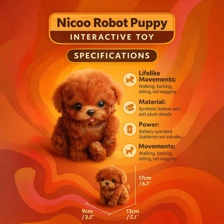 Interactive Robot Puppy Toy with Realistic Lifelike Design