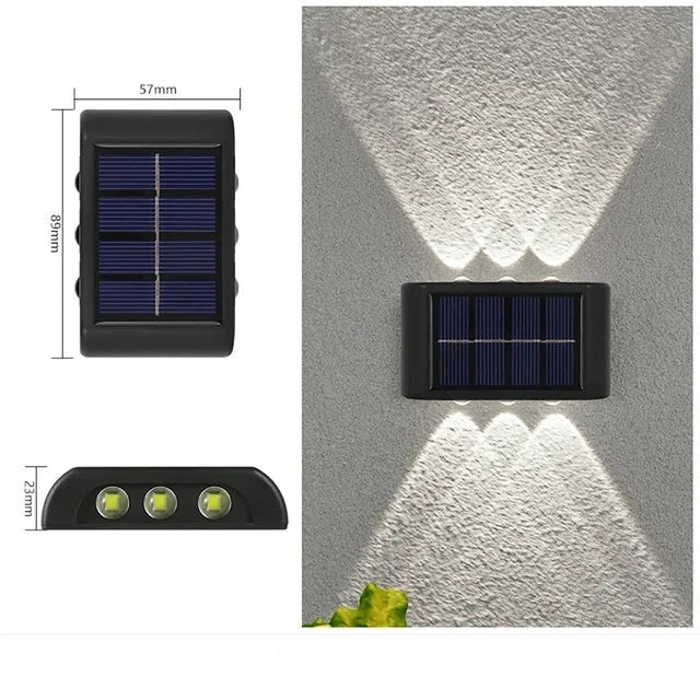 BowLift | LUMIX | New Solar Wall Lighting for Outdoors | Waterproof LED Solar Lamp for Ambient Garden Light