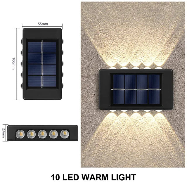 BowLift | LUMIX | New Solar Wall Lighting for Outdoors | Waterproof LED Solar Lamp for Ambient Garden Light