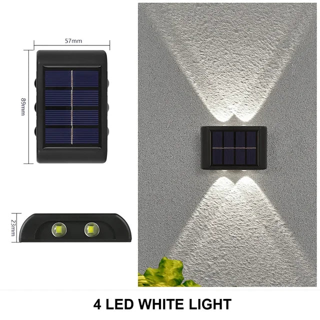 BowLift | LUMIX | New Solar Wall Lighting for Outdoors | Waterproof LED Solar Lamp for Ambient Garden Light