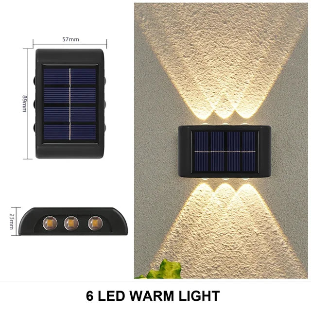 BowLift | LUMIX | New Solar Wall Lighting for Outdoors | Waterproof LED Solar Lamp for Ambient Garden Light