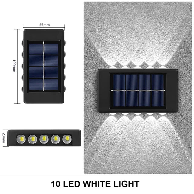 BowLift | LUMIX | New Solar Wall Lighting for Outdoors | Waterproof LED Solar Lamp for Ambient Garden Light