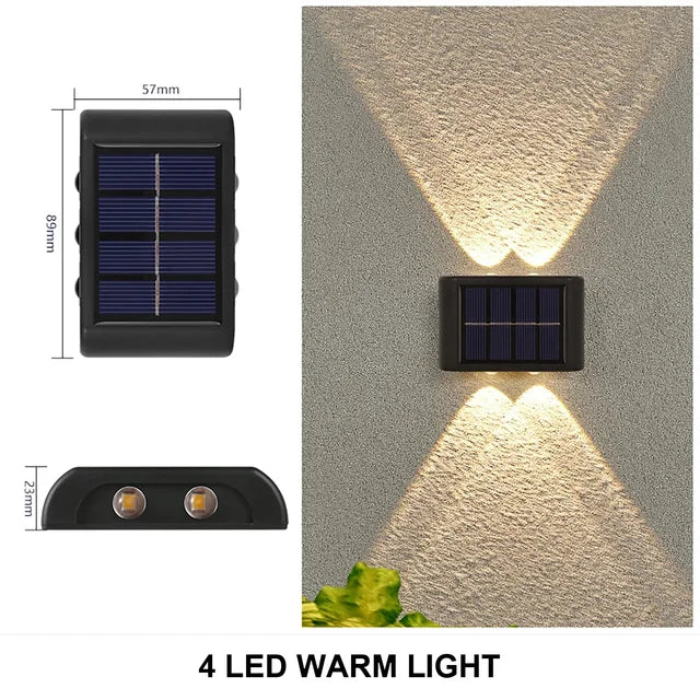 BowLift | LUMIX | New Solar Wall Lighting for Outdoors | Waterproof LED Solar Lamp for Ambient Garden Light