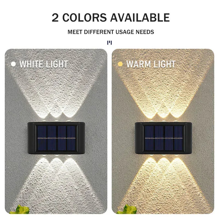 BowLift | LUMIX | New Solar Wall Lighting for Outdoors | Waterproof LED Solar Lamp for Ambient Garden Light