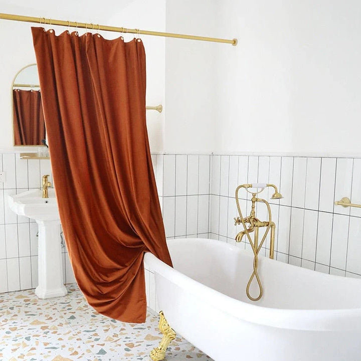 Nordic Velvet Shower Curtain Bowlift