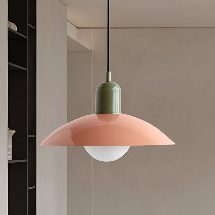 BowLift | Modern Macaron Bauhaus Pendant Light – Iron Shade