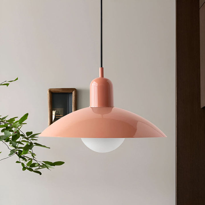 BowLift | Modern Macaron Bauhaus Pendant Light – Iron Shade
