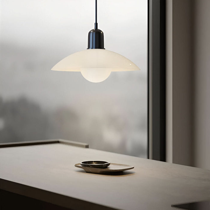 BowLift | Modern Macaron Bauhaus Pendant Light – Iron Shade