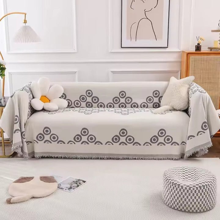 BowLift | Circa Bloom Patterned Chenille Sofa Cover