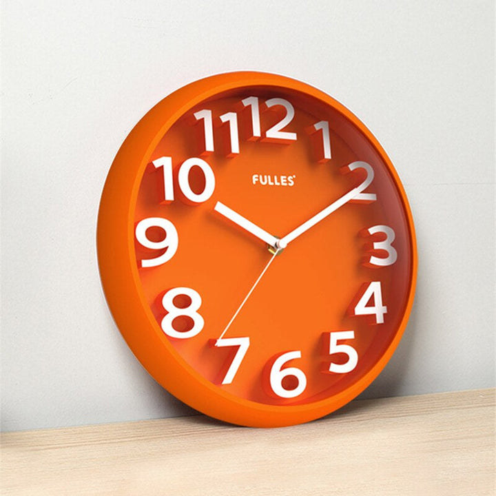 BowLift | NumClock | Modern Wall Clock Black 30 cm Plastic