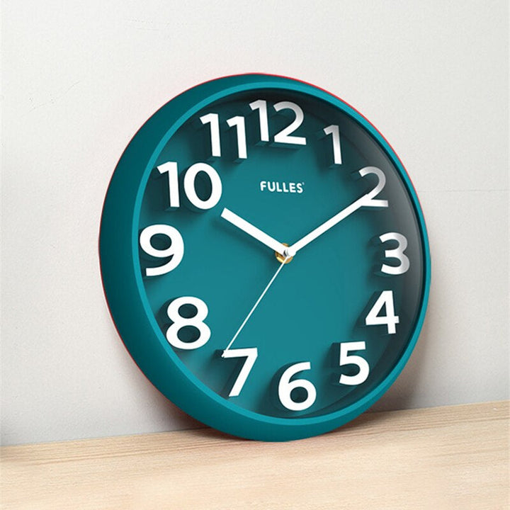 BowLift | NumClock | Modern Wall Clock Black 30 cm Plastic