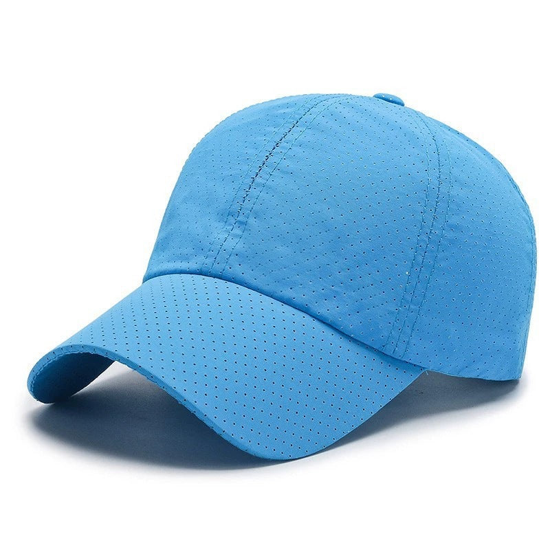 Women's Breathable Sport Cap with Hole Pattern Bowlift