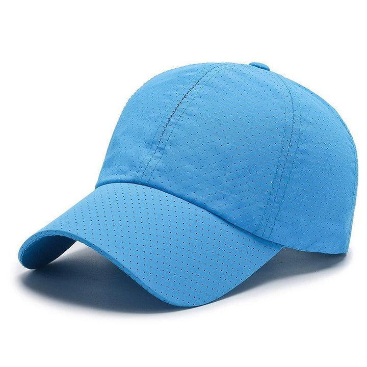 Women's Breathable Sport Cap with Hole Pattern Bowlift