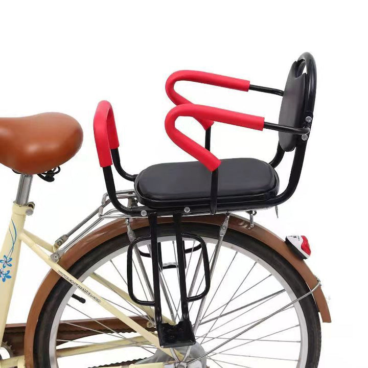 toddler safety bike seat with adjustable five-point harness padded armrests and footrests Bowlift
