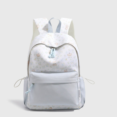 Playful Character Print Backpack Bowlift