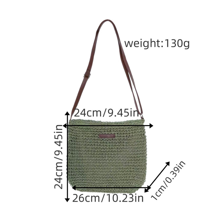 Handbag made of handcrafted natural material with adjustable shoulder strap Bowlift
