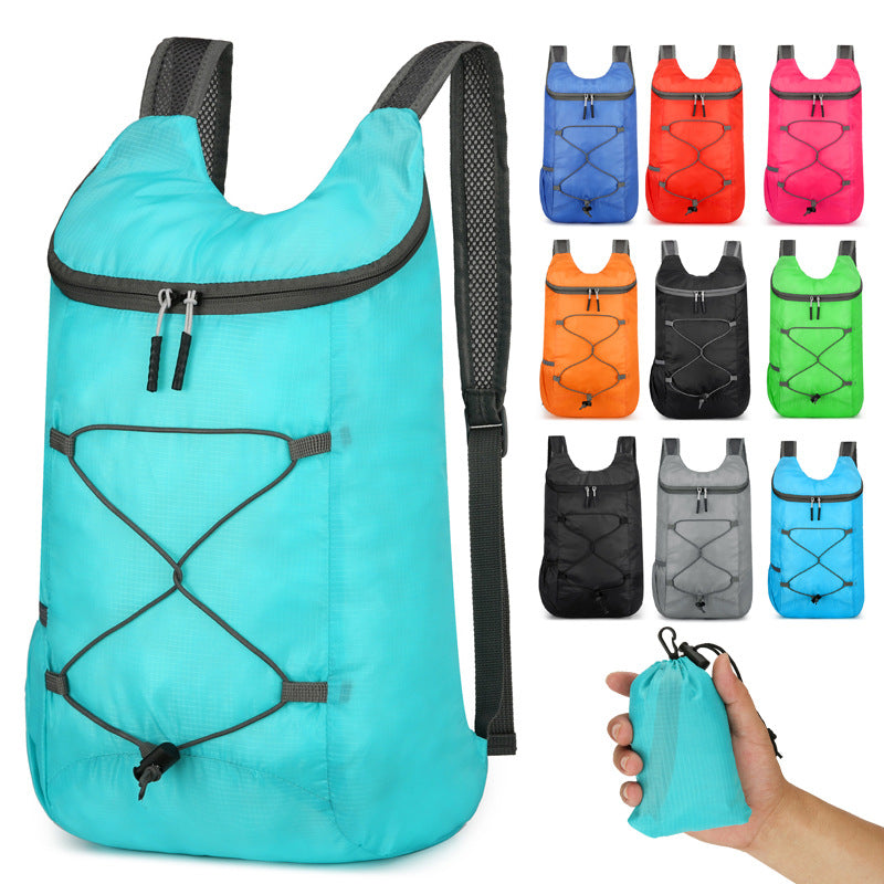 Unisex nan ultra-lightweight foldable daypack made of ripstop with elastic outer bungee and padded straps Bowlift
