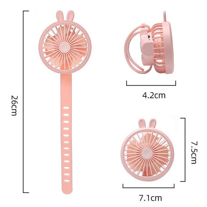 Women Portable Hand Fan in Cute Rabbit Design Bowlift